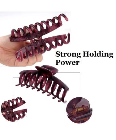 Liasun 4.3 Jelly Color Hair Claw Clip - Acrylic Hair Barrettes for Women & Girls (B-Purple) - Buy Online on GoSupps.com