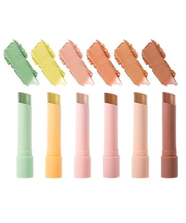 Teksome Stick Contour Make-Up Concealer 6 Shades Light Concealer Neutralising Uniforming Natural Complexion Without Cosmetic Marker