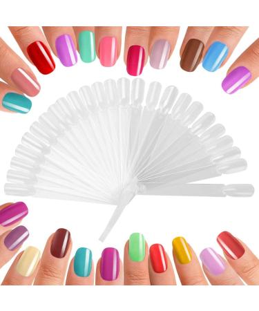 Buy Dekaim 32pcs Clear Nail Tips Stick - False Nail Display Palette for Manicure & Gel Polish Practice - International Shipping Available - Buy Online on GoSupps.com