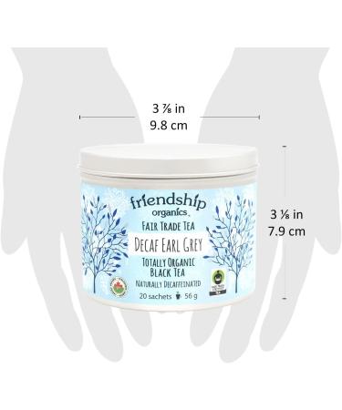 Friendship Organics Decaf Earl Grey Tea Bags Organic and Fair Trade Black 20 count 20 Count (Pack of 1) - Buy Online on GoSupps.com