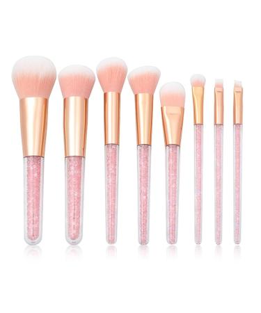 Pink Diamond Unicorn Crystal Makeup Brushes Set - Foundation Blending & Eye Face Brush | Shop Internationally - Buy Online on GoSupps.com