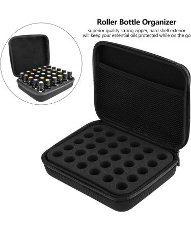 Natudeco Essential Oils Storage Case | Aromatherapy Bag for 5ml 10ml 15ml Bottles | Organizer & Carrying Case (Black) - Buy Online on GoSupps.com