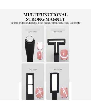 1 Nail Salon Magnet - Innovative Women Magnet Duraable Nail Decor Tool | Multifunctional Beginners Nail Polish Women Stick Metal 4.05 * 4.2 Inches Black - Buy Online on GoSupps.com