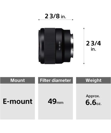 Sony FE 50mm F1.8 Standard Lens | SEL50F18F/2 - Buy Online on GoSupps.com