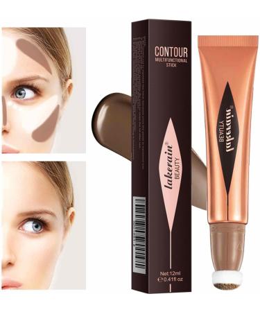 Highlighter Makeup Stick | Cheek Makeup - Waterproof Sheer Glow Buildable Color Contouring and Blendable Highlighter Makeup Stick for Face Fovolat Contour Liquid 06# - Buy Online on GoSupps.com
