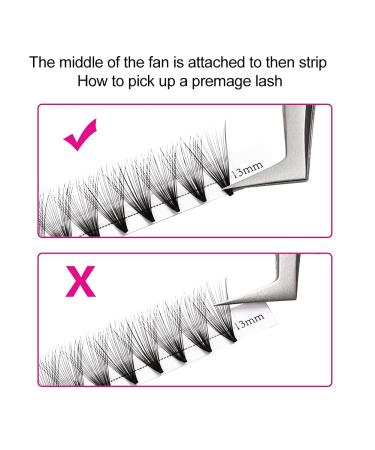 20D Volume Eyelash Extensions - 0.07mm D Curl Mixed Lengths 8-14mm | Artificial Lashes (1 Pack) - Buy Online on GoSupps.com