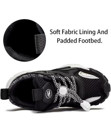 HOBIBEAR Kids Sneakers - Lightweight Athletic Shoes for Boys Girls (13 Little Kid, A-Black) - Buy Online on GoSupps.com