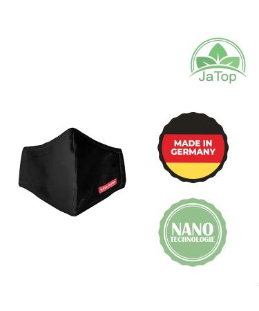 Jatop Washable Cotton Mouth & Nose Masks - 3-Layer Nano Technology Soft Nose Bracket for Adults & Kids in 5 Colors - Perfect Fit - Buy Online on GoSupps.com