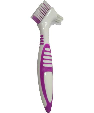 Gus Craft 2-Pack Denture Cleaning Brush Set - Premium Hygiene Denture Cleaner Kit for Denture Care - Multi-Layered Bristles & Ergonomic Handle - Green & Purple - Buy Online on GoSupps.com