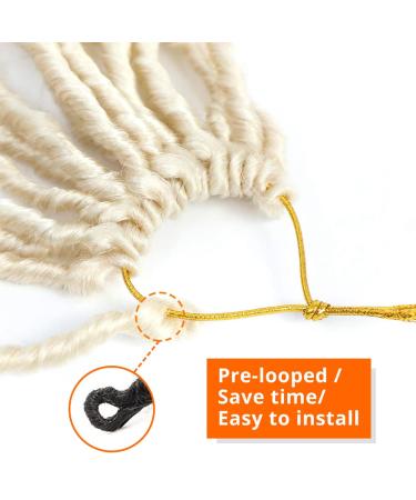 Goddess Locs Crochet Hair 18 Inch 7 Packs | 613 Blonde Faux Locs for Black Women | Soft Pre-looped Synthetic Hair Bundles by Bilisar Hair - Buy Online on GoSupps.com