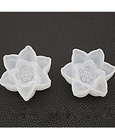 jojofuny Silicone Mold Candle Silicone Mold Resin Molds Resin Craft Lotus Diy Mold Accessories Charm - Buy Online on GoSupps.com