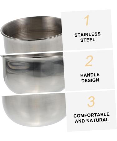 Angoily 7pcs Shaving Soap Dish Set - Stainless Steel Bubble Container for Men | Durable & Stylish Shaving Foam Holder - Buy Online on GoSupps.com