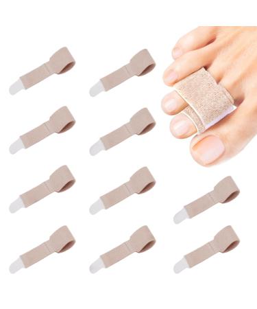 Viksaun 10 pieces of hammer toe toe bandage hammer toe corrators hammer toe spreader toe corrector bandages for correction of hammer toes crooked toes and overlapping toes