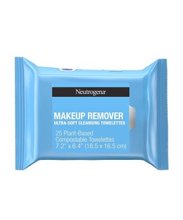 Neutrogena Makeup Remover Facial Cleansing Towelettes, Daily Face Wipes to Remove Dirt, Oil, Makeup & Waterproof Mascara, Gentle, Alcohol-Free, 25 ct (Pack of 3)