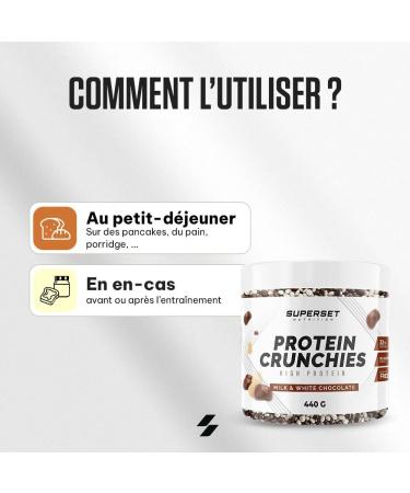Superset Nutrition Protein Crunchies 550g Desserts Ultragourmand Protein Chocolate Balls Milk Chocolate & Witte Chocolate Milk chocolate and white chocolate - Buy Online on GoSupps.com
