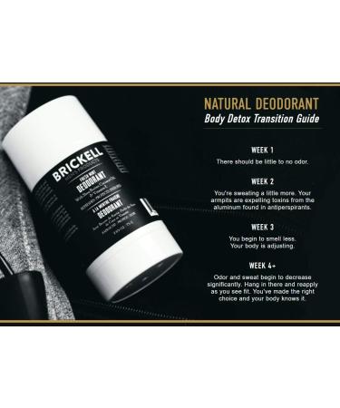 Brickell Men's Natural Deodorant - Organic & Aluminum Free, 2.65oz - Fresh Mint Scent - Buy Online on GoSupps.com