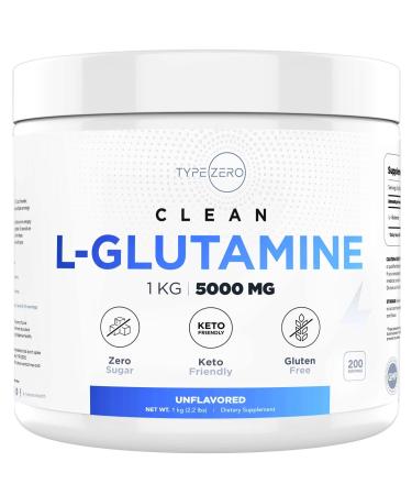 5X Strength L Glutamine Powder (5000mg | 1KG) 6-Month Supply Pure L-Glutamine Supplement for Leaky Gut Health, Gastrointestinal Lining Support & Recovery for Women/Men - Vegan, Gluten Free, No Fillers