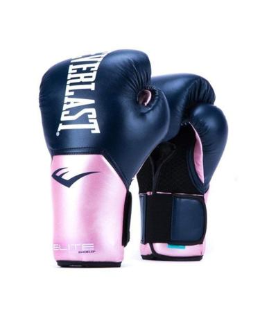 Everlast Elite Pro Style Training Gloves, Pink/Blue, 12 oz