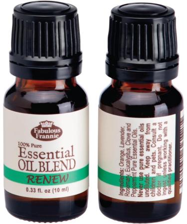 Fabulous Frannie Renew Essential Oil Blend | 100% Pure Clove Peppermint Orange Lavender Rosemary & Eucalyptus | 10ml - International Shipping - Buy Online on GoSupps.com