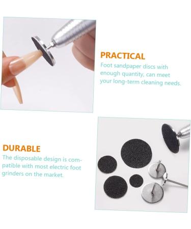 minkissy 2 Sets Nail Polishing Sheets Foot File Pads Remover Tool Sandpaper Foot Sandpaper Discs Foot File Sandpaper Discs Foot Sandpaper Pad Electric Stainless Steel Appendix - Buy Online on GoSupps.com