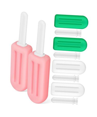 Hoement 6-Piece Popsicle-Shaped Silicone Chewies with Grip Handles for Aligners and Braces Easy to Grip for Boys and Girls and Adults