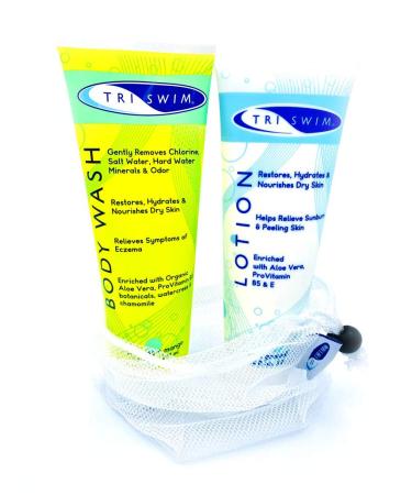 TRISWIM Chlorine Out Body Wash & Lotion Gift Set Citrus 8.5 Fl Oz - Pack of 2 - Buy Online on GoSupps.com