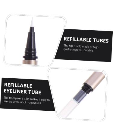 Beatifufu 5pcs Eyeliner Empty Pencil Lip Gloss Tubes White Eyeliner Cotton Head Liquid Eyeliner Plastic - Buy Online on GoSupps.com
