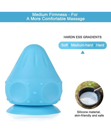 Dawris Trigger Point Presser - Suction Cup Massage Ball for Feet Hands Back & Legs | Fascia Ball Muscle Relief & Fitness Tool (Blue) - Buy Online on GoSupps.com