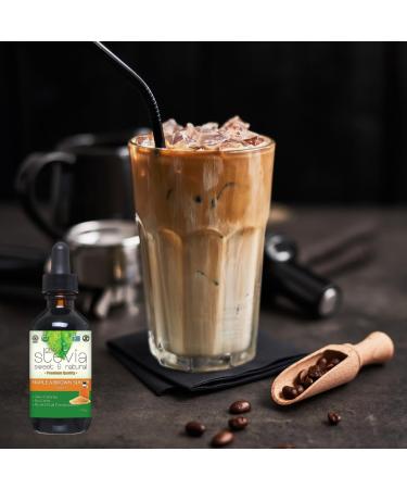 CraveStevia Organic Liquid Stevia Drops - Maple Brown Sugar Flavor - 30ml Bottle | Natural Sweetener from Stevia Rebaudiana Herb - Gluten Free - Buy Online on GoSupps.com