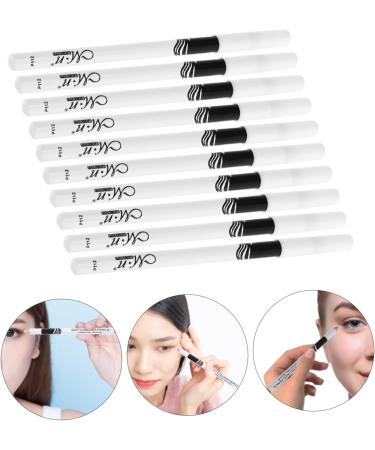 PLAFOPE 40 Pcs Lying Silkworm Eyeliner Highlighter Eye Liner Pen Makeup Eyeliners Gel Wooden Pole White - Buy Online on GoSupps.com