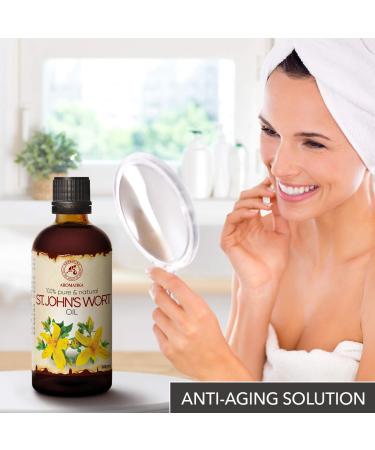 St Johns Wort Oil 6.8 oz - Hypericum Perforatum Carrier Oil for Skin, Hair, Body, Face & Bath - Buy Online on GoSupps.com