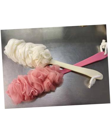 Shop Hemoton 3pc Long Handle Bath Sponge Set - Wooden Bath Flower & Gauze Shower Ball for Exquisite Bathing Experience - International Shipping Available - Buy Online on GoSupps.com