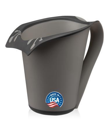 FRESH FROG Cascada Rinse Cup | Tear-Free Waterfall Rinser | Made in USA (Grey)