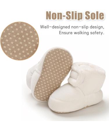 Baby Winter Warm Fleece Bootie | Non-Slip Soft Sole Shoes for Boys & Girls 0-18 Months | Adjustable Prewalker Boots - Buy Online on GoSupps.com