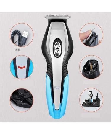 Buy Easy Hair Clipper - Professional Cordless Hair Clippers with Charging Base | USB Men s Grooming Kit for Hair Nose & Body - Blue - Buy Online on GoSupps.com