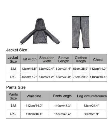 Buy Mosquito Suit - 4-Piece Ultra-Hiking Protective Clothing Set | Breathable Hooded Net Jacket & Pants for Outdoor & Camping (L-XL) - Buy Online on GoSupps.com