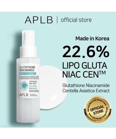 APLB Glutathione Niacinamide Mist Essence - 22.6% LIPO GLUTA NIAC CEN | Korean Skincare for Moisture & Improved Skin Texture - Buy Online on GoSupps.com