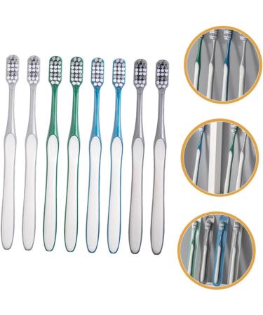 Healeved 8ST Toothbrush | Travel-Friendly White Manual Toothbrush for Spot Reduction | Ideal for Home & Camping - Buy Online on GoSupps.com