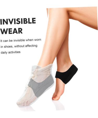 12 Pairs Black Heel Protector Cushions Heel Cups & Pads for Plantar Support | Comfort & Pain Relief - Buy Online on GoSupps.com