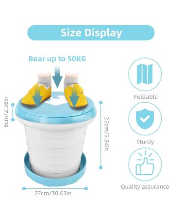 INSOUR 2 in 1 Portable Potty for Toddler Travel - Baby Potty Training Toilet Seat for Car, Camping & Indoor Use | 9.84 Inch Emergency Potty - Buy Online on GoSupps.com