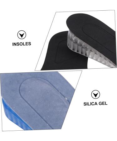 FOMIYES Invisible Heightening Insoles - 4 Pair Shoe Cushions for Extra Height | Black 11x7CM | International Shipping Available - Buy Online on GoSupps.com