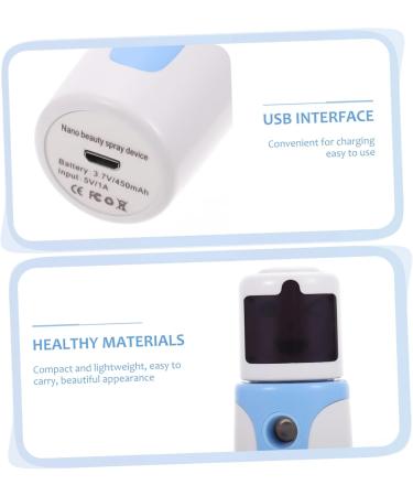 FOMIYES 1 Set Hydrating Instrument Mini Humidifier Handheld Facial Mister Moisturizing Mister Portable Robot 10X3.3cm Blue - Buy Online on GoSupps.com