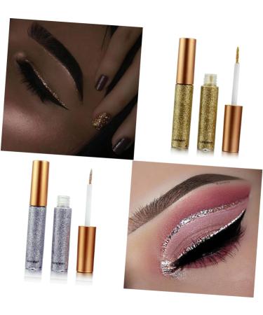 Angoily 10pcs Metallic Shimmer Sparkling Glitters Eyeliner Waterproof Glitter Liquid Pigmented 1 count (Pack of 1) Assorted Color - Buy Online on GoSupps.com