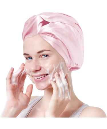Mulberry Silk Double-Sided Hair Wrap Bonnet for Curly Hair | Pink Silk Sleep Cap - Buy Online on GoSupps.com