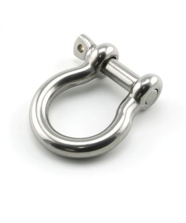 Heyous 1/2 Inch 12mm Screw Pin Anchor Shackle Stainless Steel Heavy Duty Bow Shape Load Clamp for Chains Wirerope Lifting Paracord Outdoor Camping Survival Rope Bracelets - Buy Online on GoSupps.com