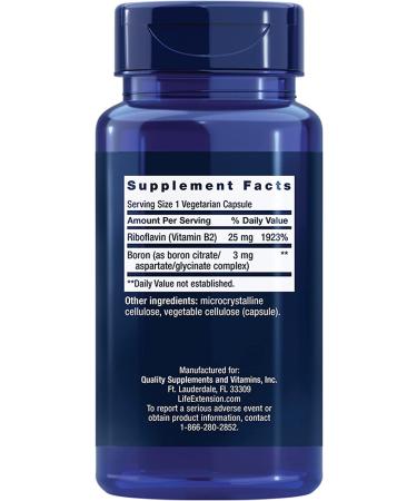 Life Extension Boron 3 mg - 100 Vegetarian Capsules for Optimal Health - Buy Online on GoSupps.com