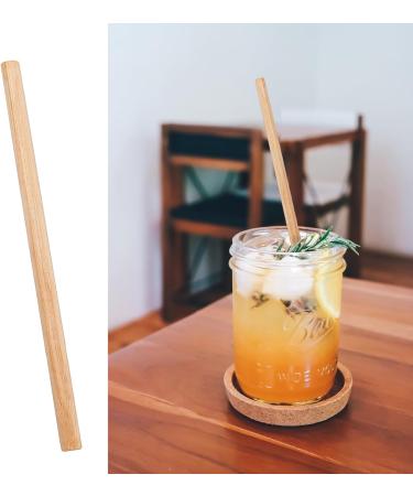 50Pcs Straight Bamboos Straw Party Drinkings Straw Degradable Cocktails Straw for Party Birthday Wedding Tool Small - Buy Online on GoSupps.com