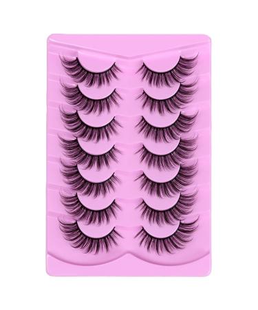 DSLONG Natural Fluffy Fox Eye 3D Curl False Lashes - Cat Eye Manga Look (C02) - Buy Online on GoSupps.com
