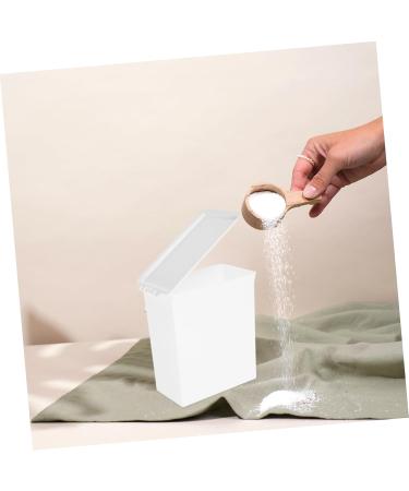 STOBAZA Organization Bucket Box Sheet Laundry Storage Box Plastic Drawers Plastic Storage Bucket Drum With Cover 14.6X14X8CM White - Buy Online on GoSupps.com
