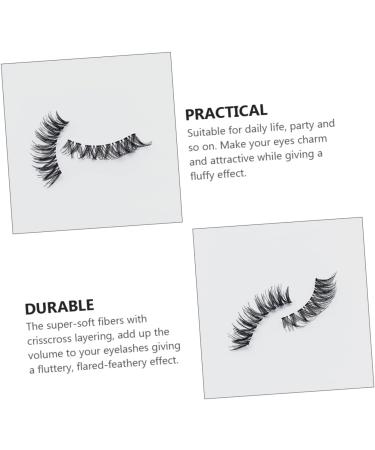 Beatifufu 15 Pairs Fake Eyelashes False Eyelashes Bulk Eyelashes Bottom Lashes False Lashes Eyelashes Extension Supplies Fake Lashes Makeup Lash Transparent Stalk Handmade Hair - Buy Online on GoSupps.com